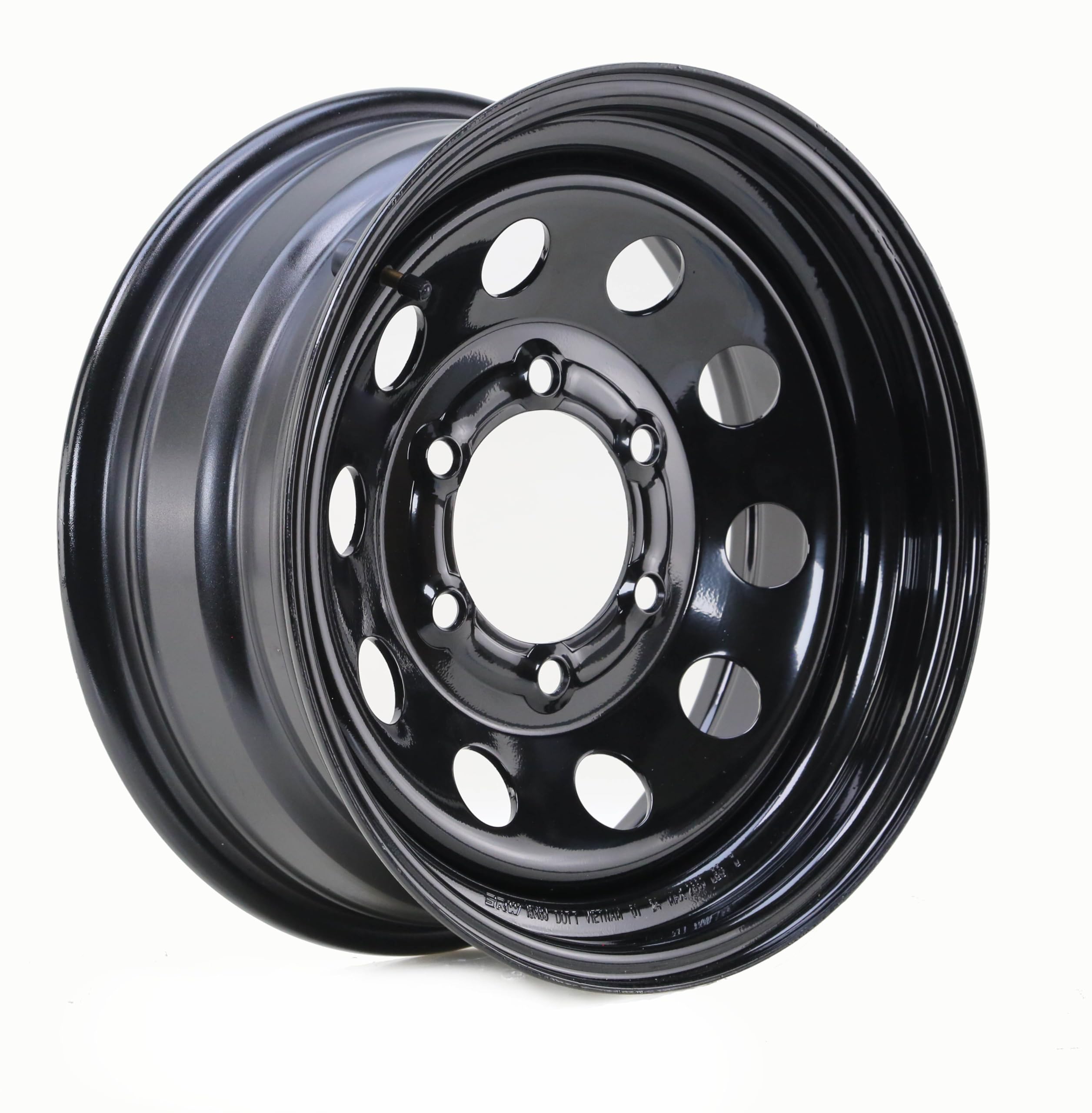 WINDA Trailer Tire Wheel Assembly ST205/75R14 8-Ply D 105L 5 Lug on 4.5" PCD Black Mod Rim
