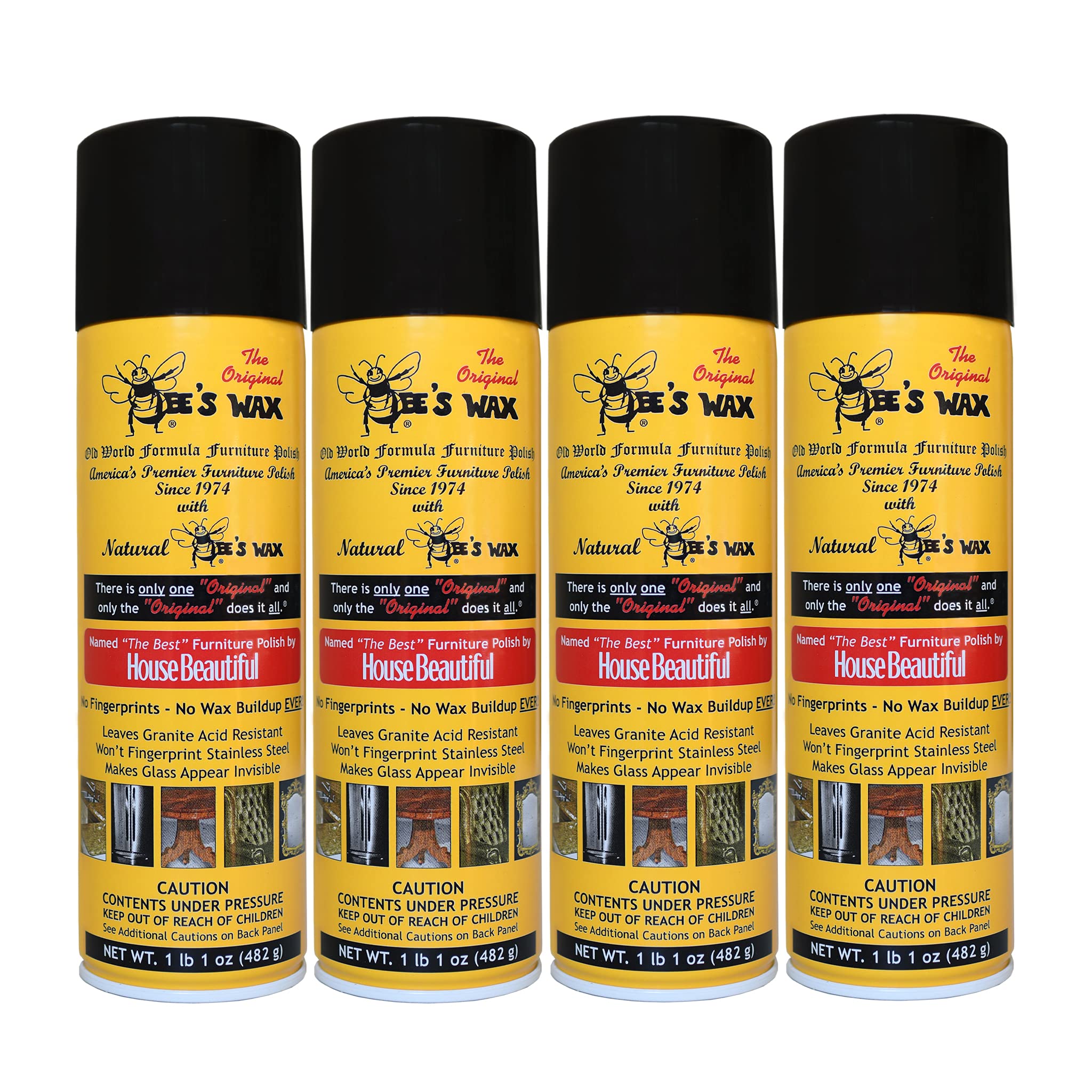 The Original BEE'S WAX Old World Formula Furniture Polish - 4 Pack