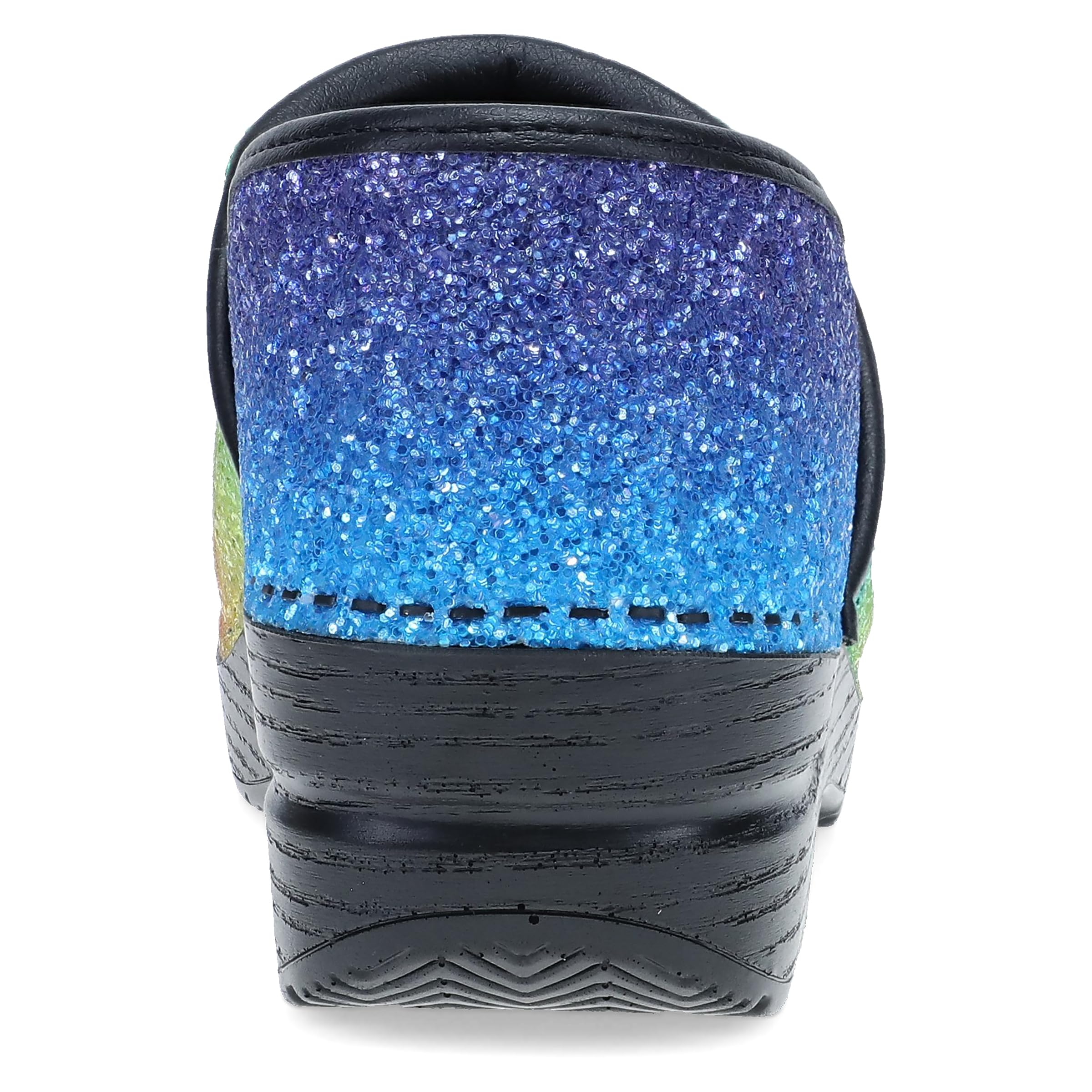 Dansko Professional Glitter Slip-On Clogs for Women – Rocker Sole and Arch Support for Comfort – Shiny and Stylish Glitter Uppers