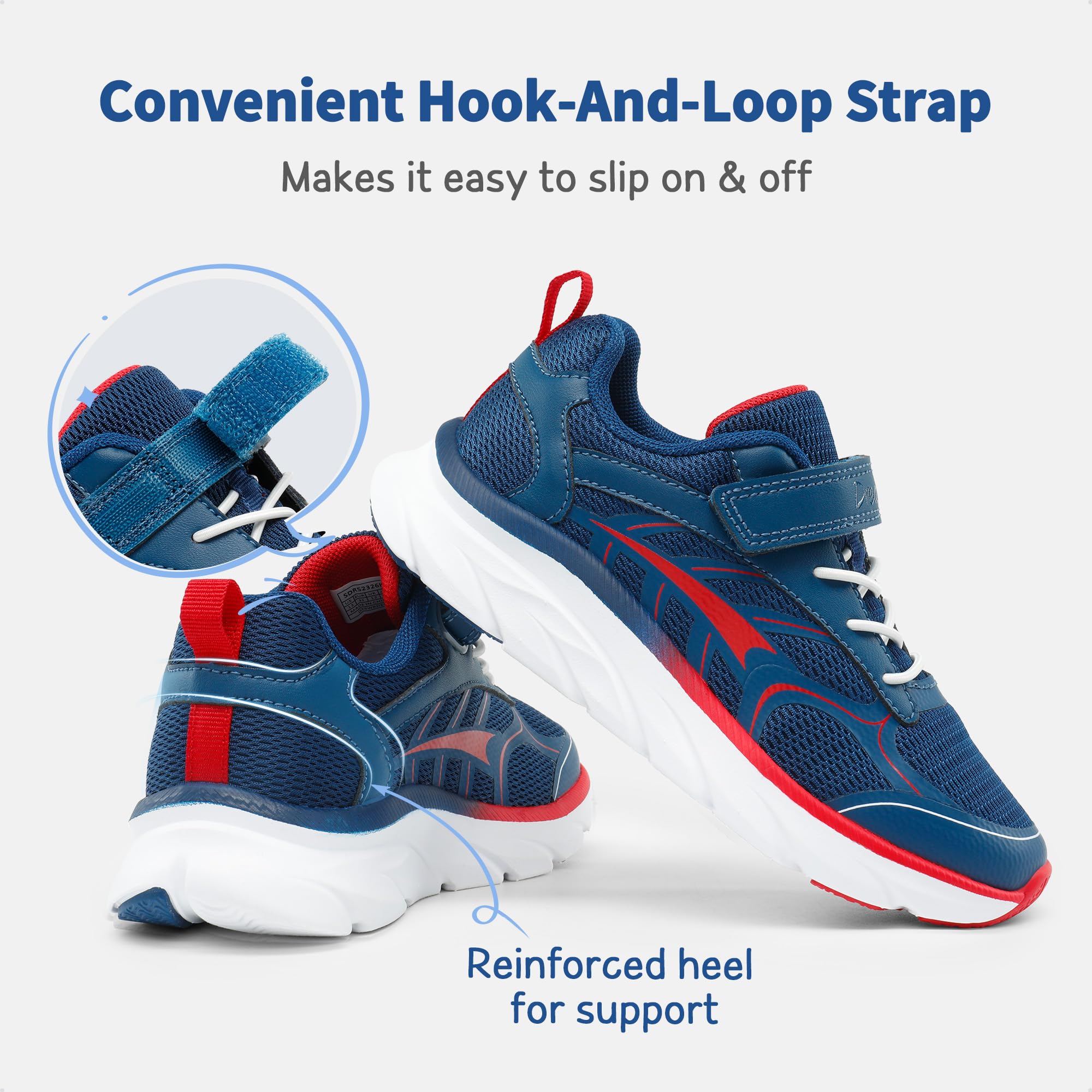 DREAM PAIRS Boys Girls Sneakers Kids Tennis Running Shoes EZ-ONs EZ-Plays Athletic Sport Gym Lightweight Breathable Shoes
