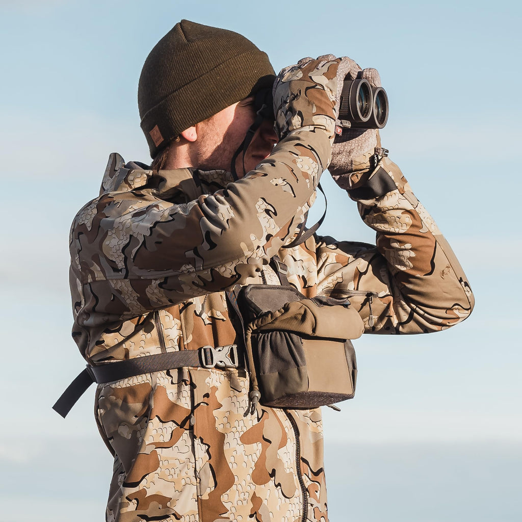 KUIU PRO Bino Harness – Waterproof, Adjustable, One-Hand Lid, Custom Foam Shims, Hydration Rig Compatible Binocular Harness