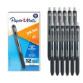 Paper Mate InkJoy Gel Pens, Retractable, Fine Point (0.5mm), Black Ink, 12 Count - Comfortable Grip, Writing, Teacher Supplies