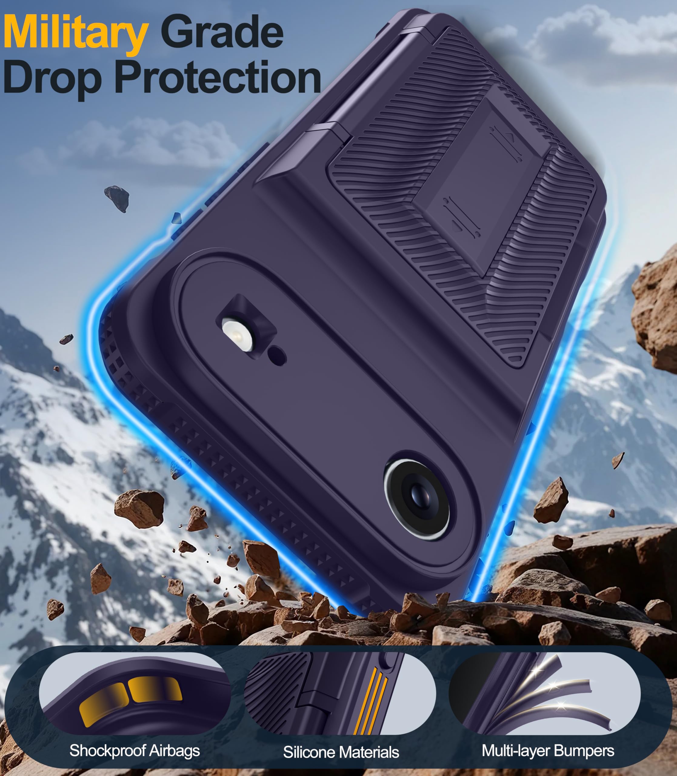Oneagle Wallet for iPhone 16 Pro Max Case with Card Holder (4-5 Cards) [RFID Blocking] [Privacy Screen Protector] Full Camera Protection & Kickstand, 15FT Shockproof Phone Case for iPhone 16 Pro Max