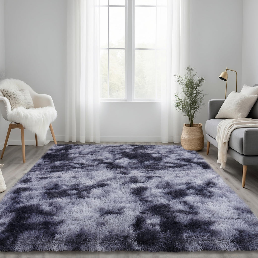 Beige Fluffy Rug for Bedroom 4x6ft - Ultra Soft & Non Slip Shaggy Area Rug, Comfy Durable Carpet for Living Room Kids Room Teens Dorm Home Decor, 1.7'' Thick Indoor Plush Carpets