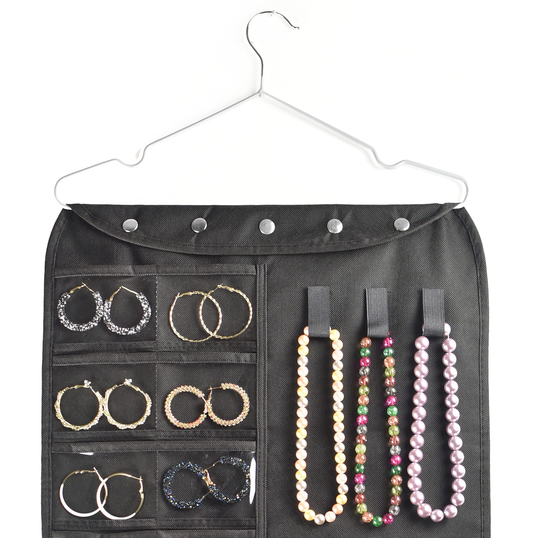 BB Brotrade Hanging Jewelry Organizer,Accessories Organizer,80 Pocket Organizer for Holding Jewelries（Beige）