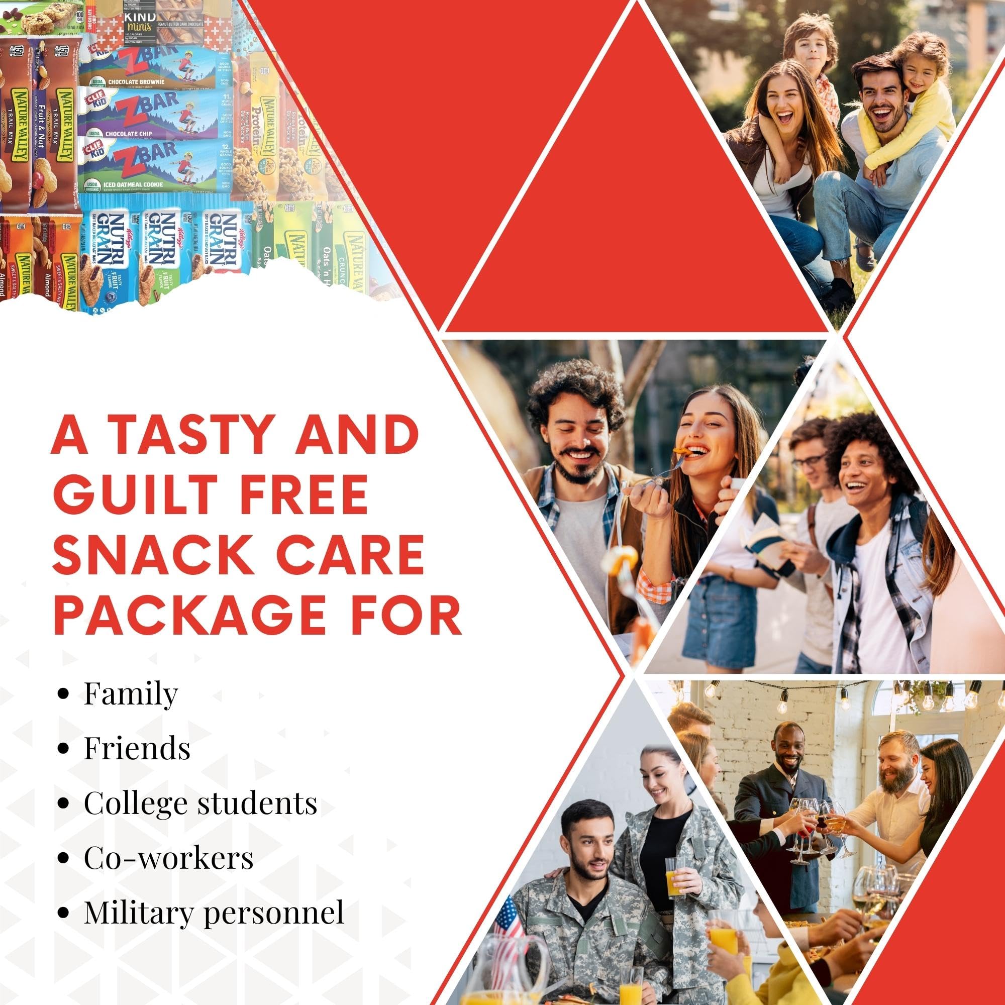Jumbo Jumble Snack Box (25 Count) Gift Care Package Snacks Variety Pack for Adults Teens Kids Men Women school College Office Birthday (Healthy Set)