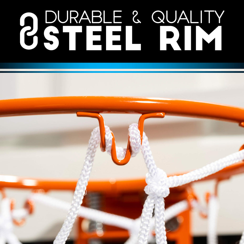 Franklin Sports Mini Basketball Hoops-Indoor Over The Door Mini Hoop+Basketball Sets-Perfect Accessory for Bedroom+Office
