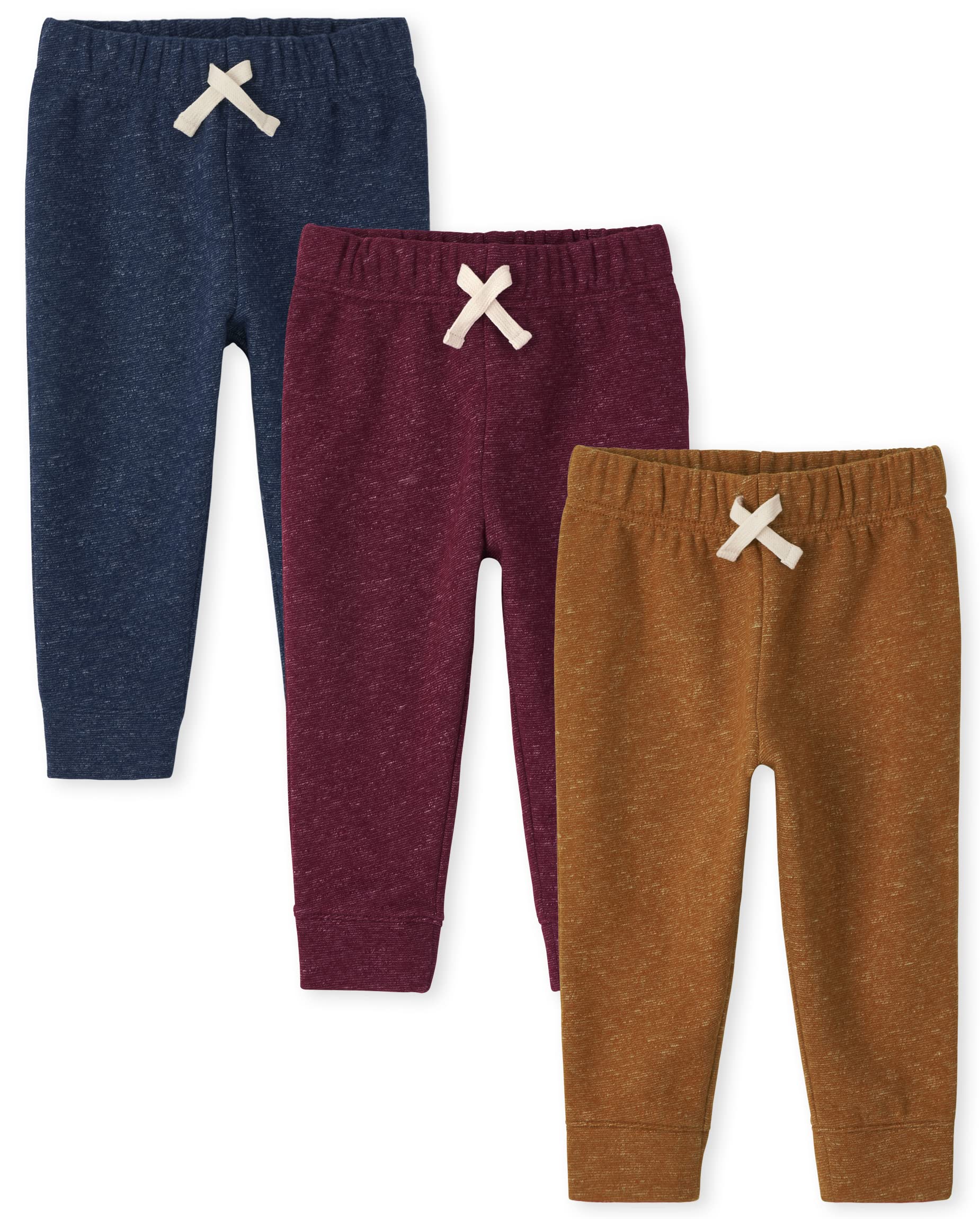 And Toddler Boy Active Striped Fleece Jogger Pants 2-pack