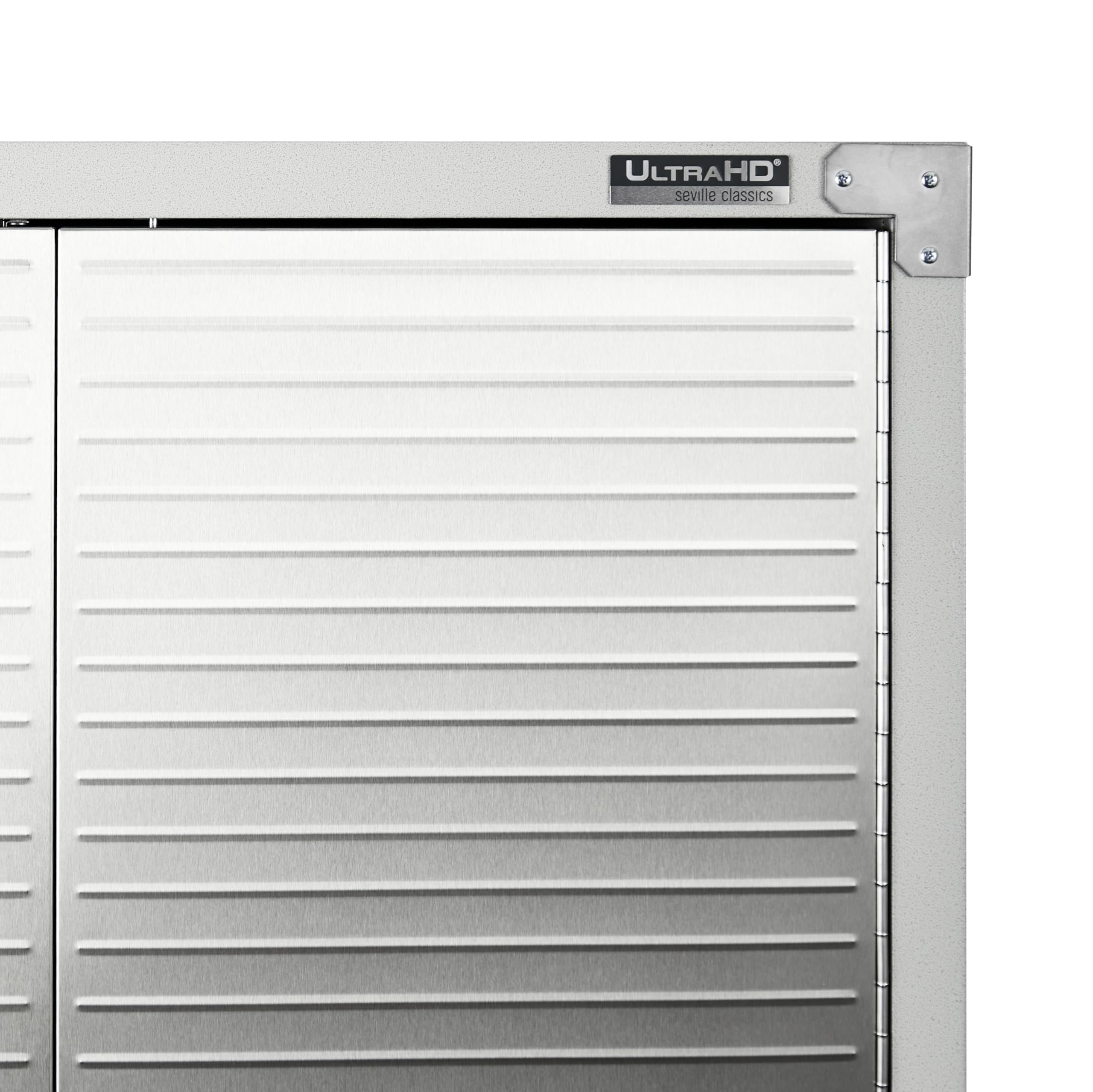 Seville Classics UltraHD Solid Steel Lockable Metal Storage Cabinet Locker Organizer, w/Adjustable Shelves for Garage, Warehouse, Office, Classroom, Granite, 30" W x 18" D x 72" H