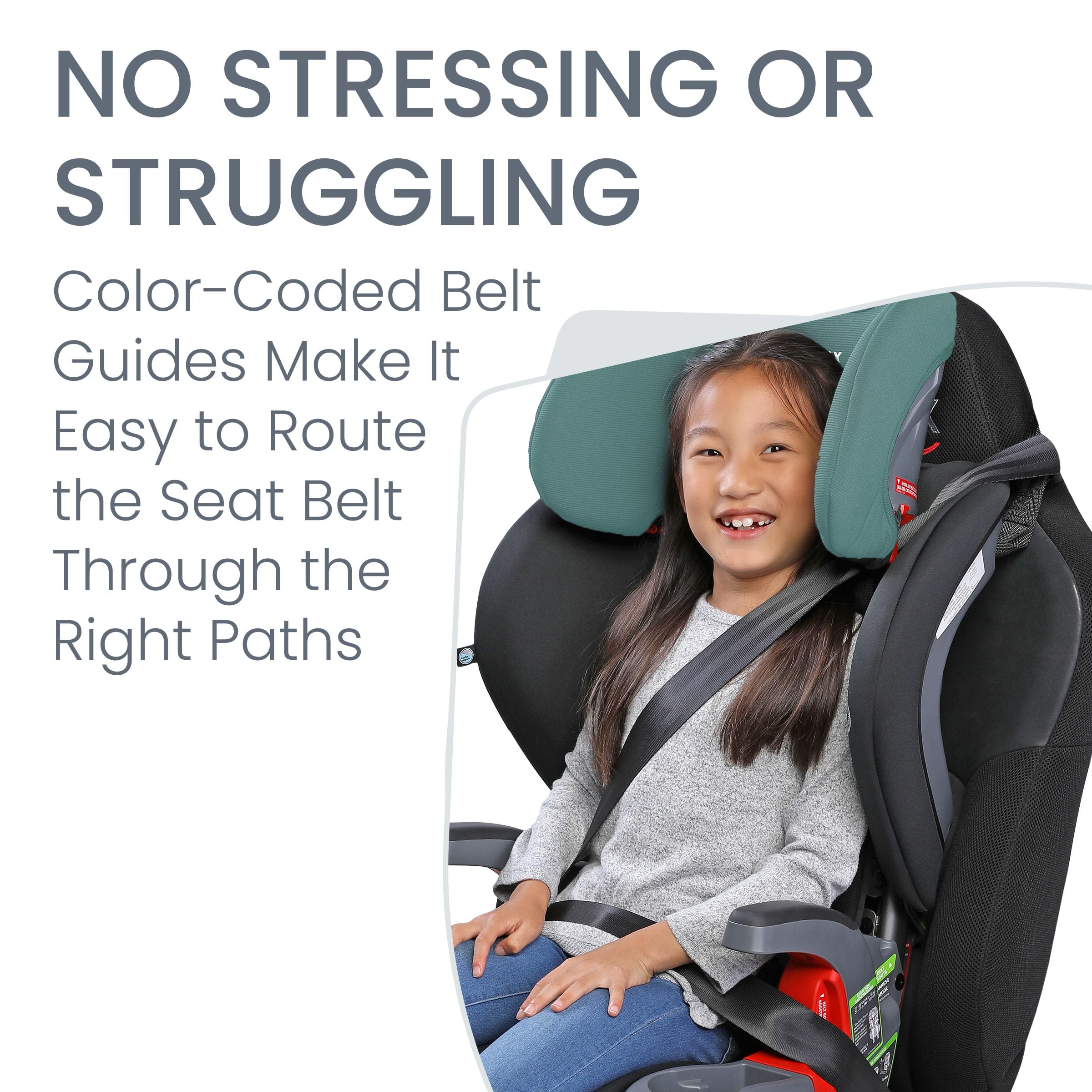 Britax Grow with You ClickTight Harness-2-Booster Car Seat, 2-in-1 High Back Booster, Black Contour
