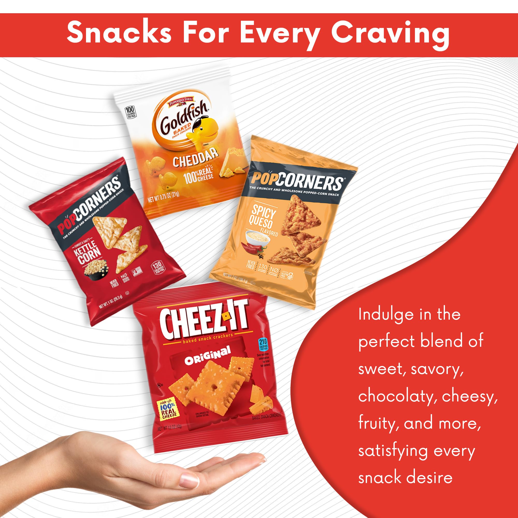 Jumbo Jumble Snack Box (25 Count) Gift Care Package Snacks Variety Pack for Adults Teens Kids Men Women school College Office Birthday (Healthy Set)