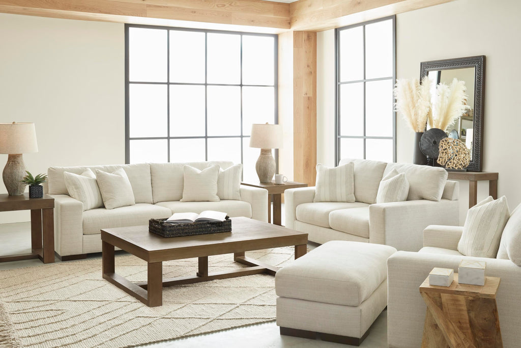 Signature Design by Ashley Bolsena Contemporary Leather Match Loveseat, Dark Brown