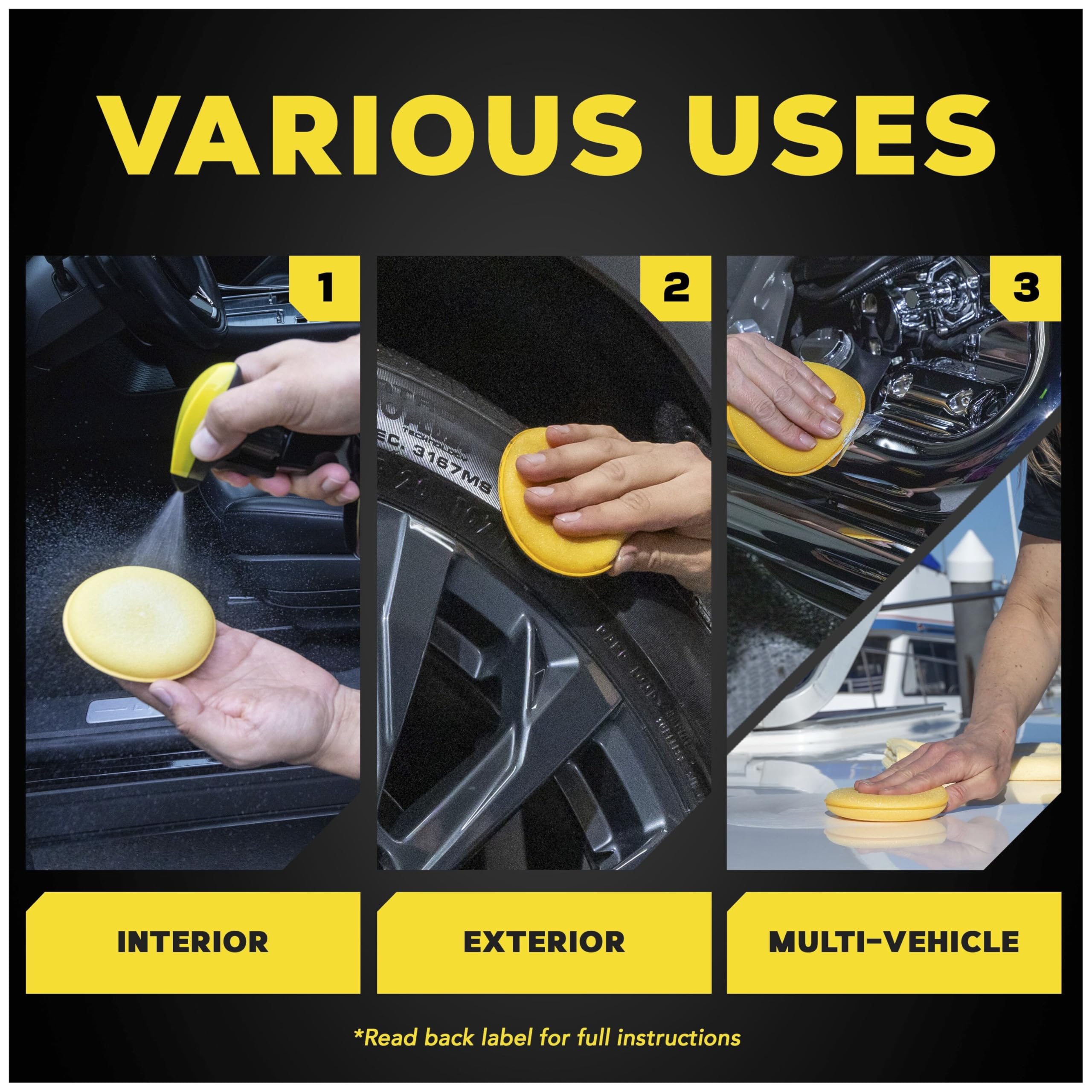 Meguiar's W0004 Supreme Shine 4" Foam Applicator Pads – 4 Count (Pack of 2)