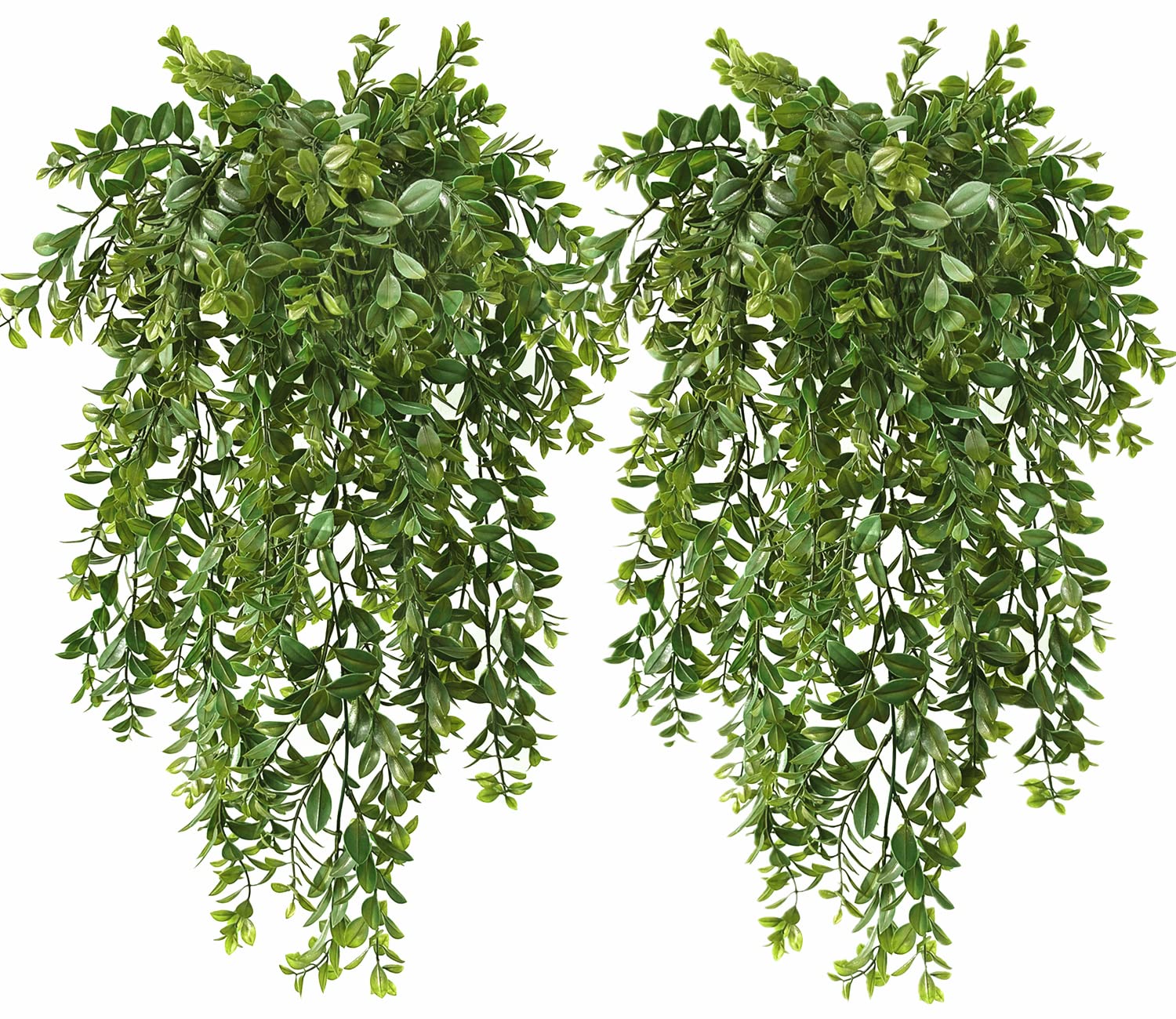 Christmas Decor Artificial Plants, PASYOU Gold Fake Antlers Plastic Grass Shrubs Leaves Indoor Outdoor Home Garden Party Hotel Verandah Wedding Event Faux DIY Decoration - 30 Inch Golden 2 Bunches