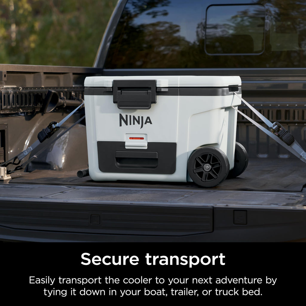 Ninja FrostVault | 65qt Wheeled Cooler with Cold Dry Zone | Integrated Fridge-Temp Dry Storage Drawer | Premium Heavy-Duty Insulated Cooler | Keeps Ice for Days | Charcoal Gray | FB265CG