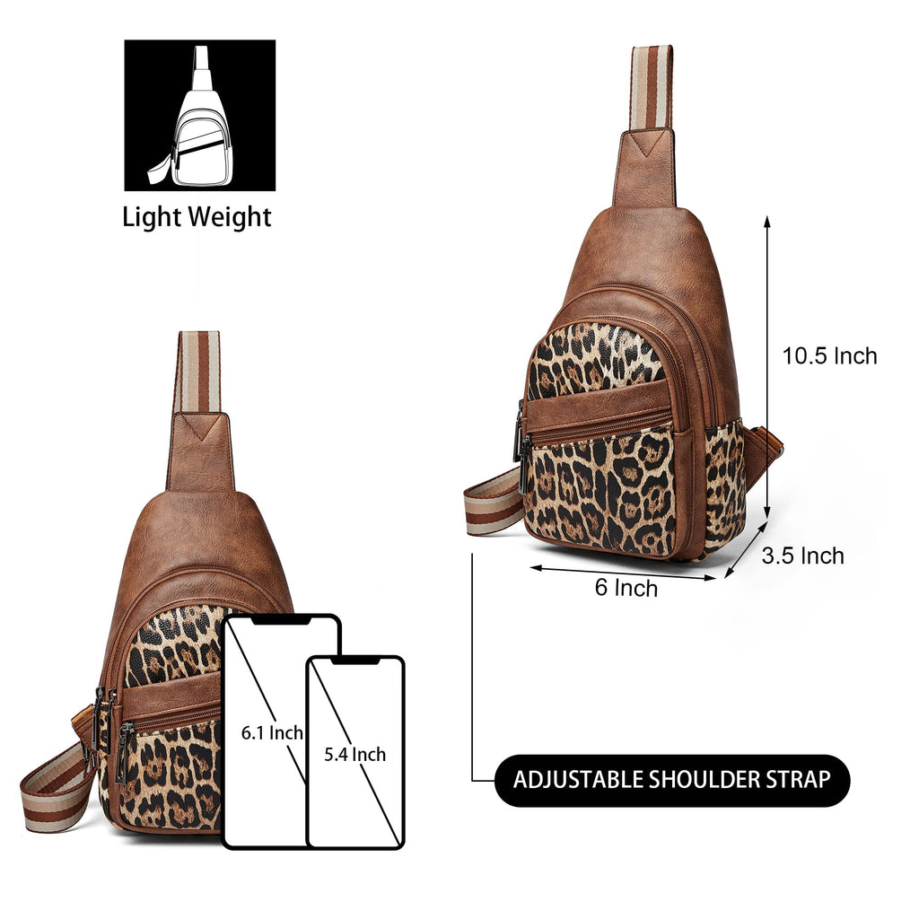 Sling Bag Crossbody Bags for Women Small Cross Body Bag Fanny Packs Chest Sling Purse for Daily Travel Leisure Sport