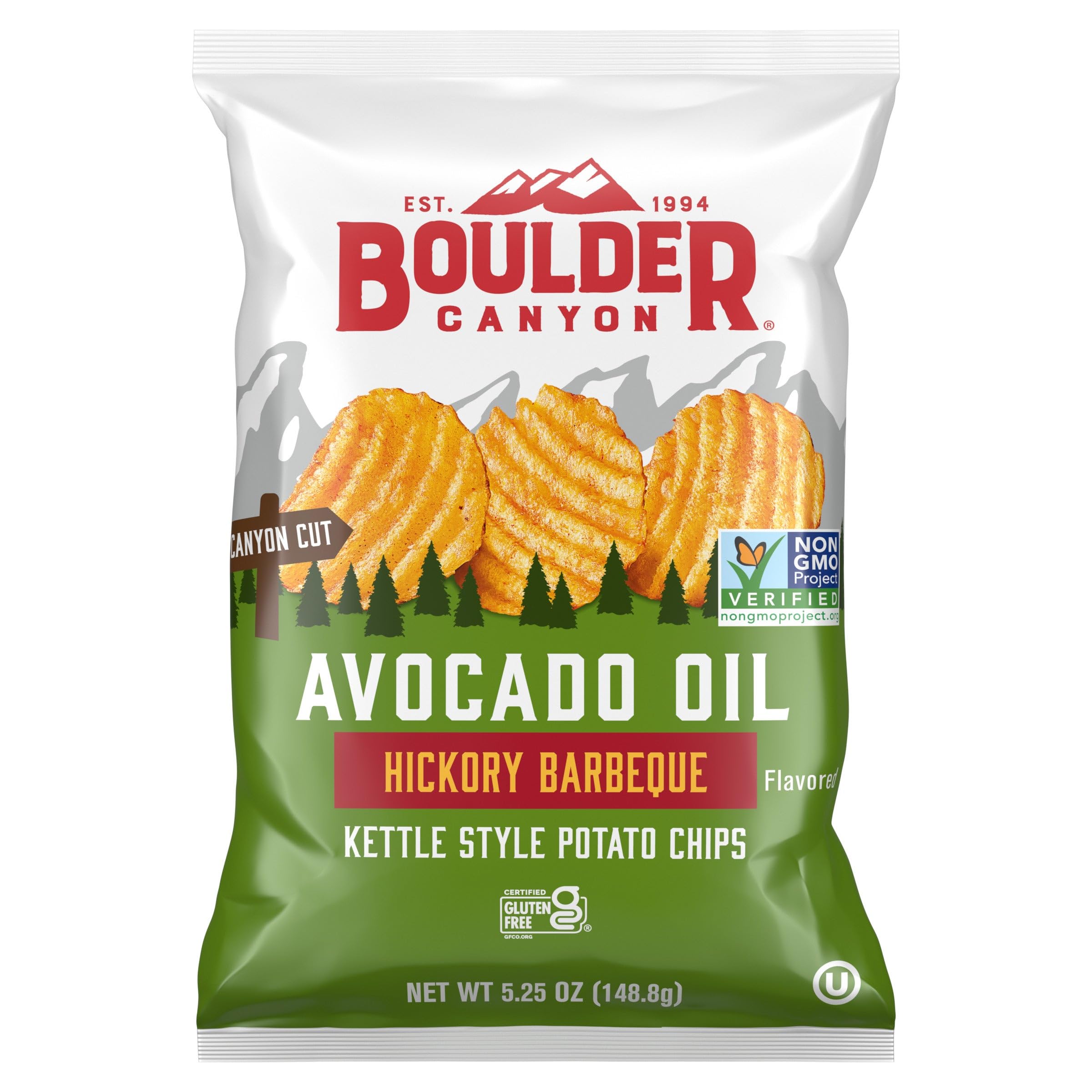 Boulder Canyon Boulder Batch Agave Sriracha Kettle Potato Chips, 5.25 oz - Pack of 12