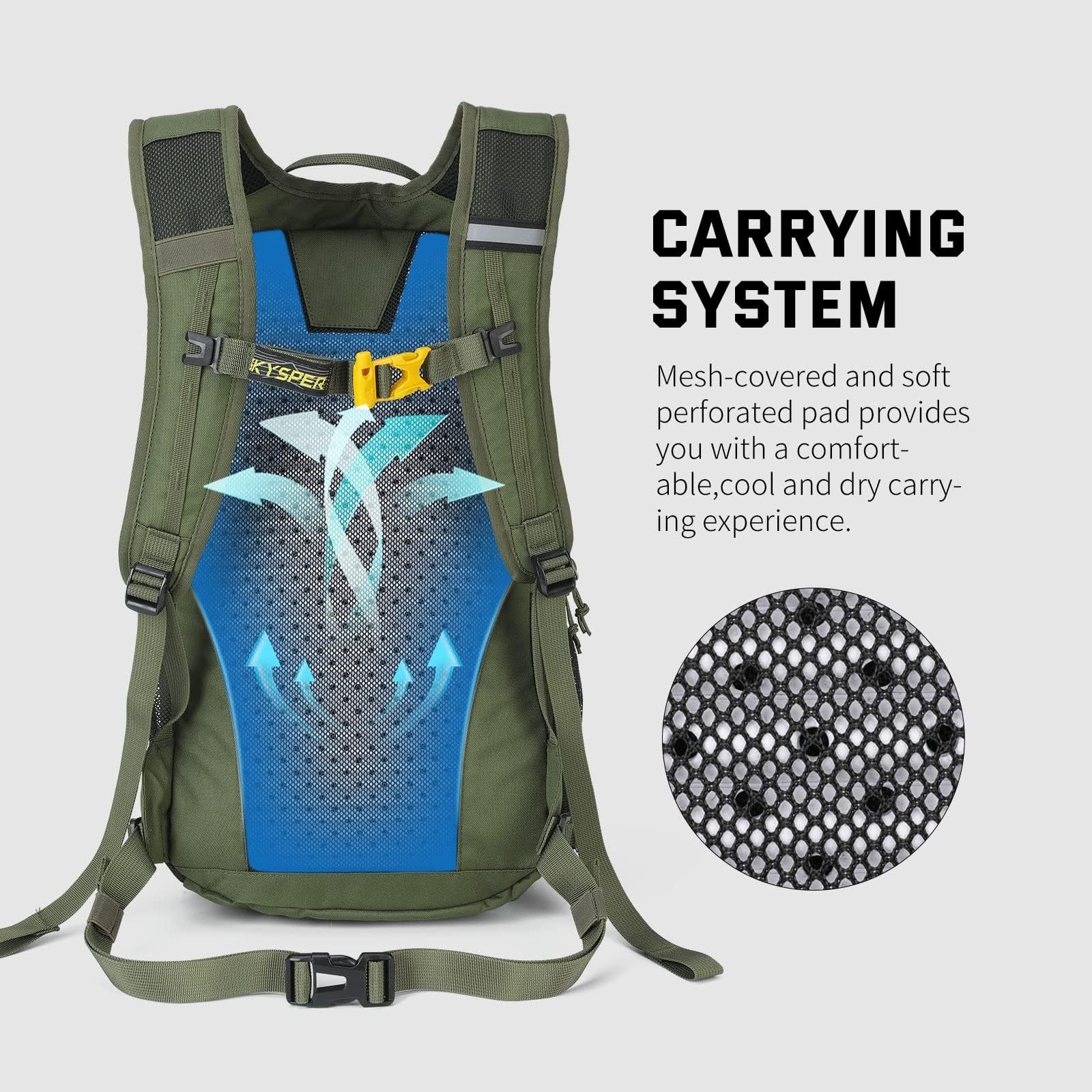 SKYSPER Small Hiking Backpack, 20L Lightweight Travel Backpacks Hiking Daypack for Women Men