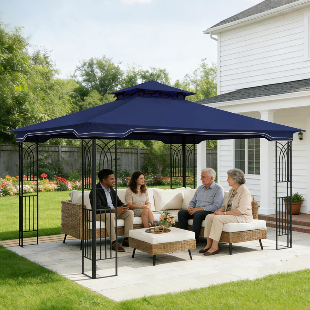 SCOCANOPY Replacement Gazebo Canopy Compatible with 10 x 12 Regency II Patio Gazebo Model L-GZ798PST,A101004104,A101004105,(Forest Green)
