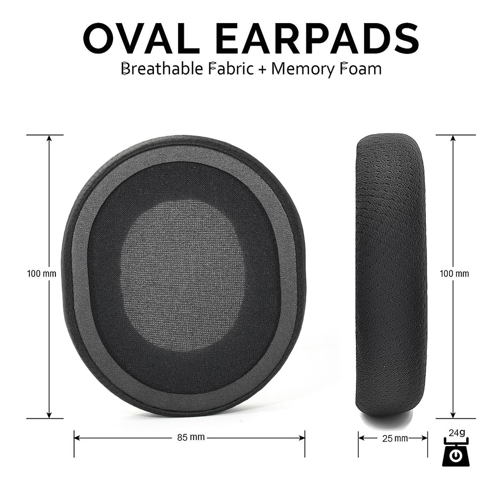 Arctis 3/5 / 7/9 Replacement Black Fabric Ear Pads Cushion Compatible with SteelSeries Arctis 3 / Arctis 5 / Arctis 7 Arctis 9 / Arctis 1 / Arctis pro Lossless Wireless Gaming Headset Headphone