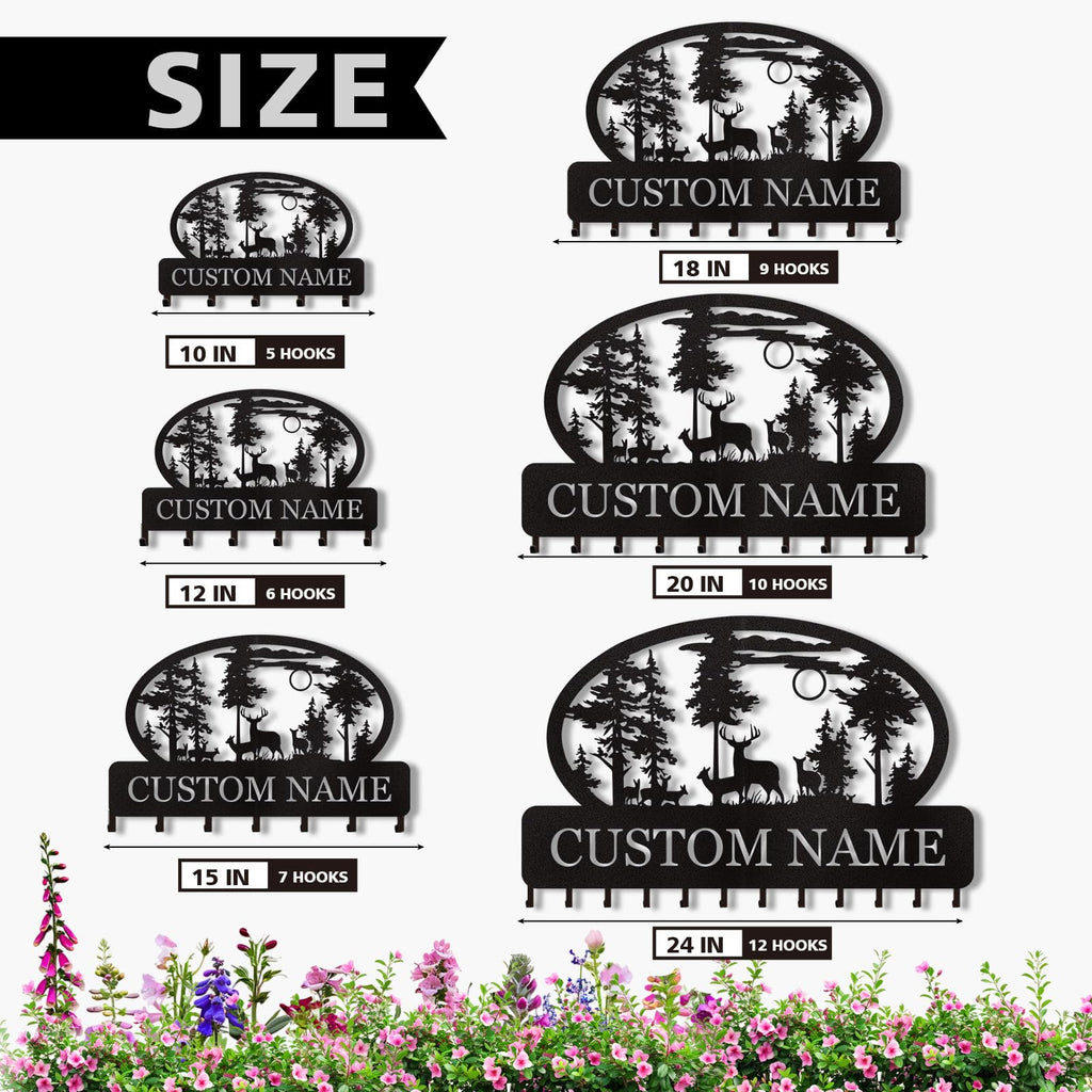 Dyoart Personalized Couple's Name Key Rack, Wall Mounted Metal Key Holder for Housewarming Gifts,ignent Bedding