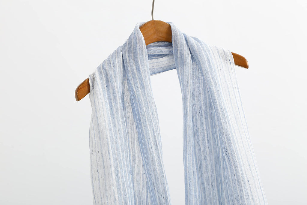 Jeelow Lightweight Summer Scarf Light Shawl Wrap Linen Feel Scarves For Men And Women