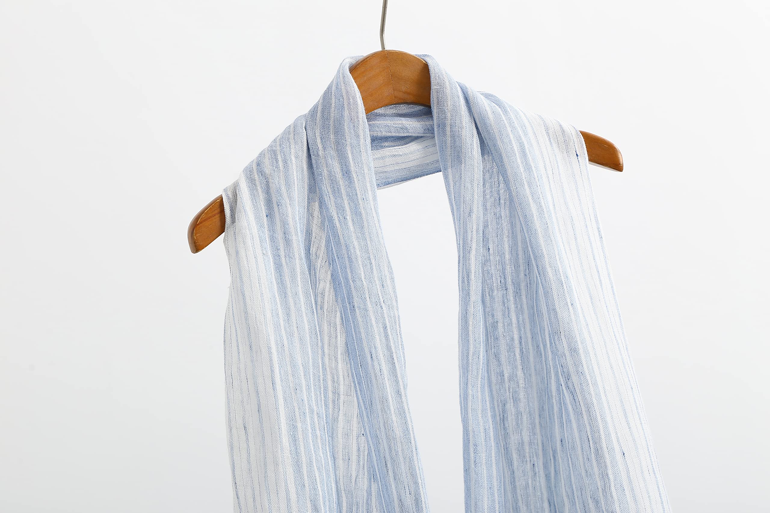 Jeelow Lightweight Summer Scarf Light Shawl Wrap Linen Feel Scarves For Men And Women