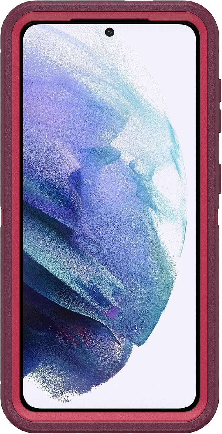 OtterBox Galaxy S21 (Only) - Defender Series Case - Berry Potion (Raspberry Wine/Boysenberry) - Case Only - Screenless Edition - Rugged & Durable - with Port Protection - Microbial Defense Protection