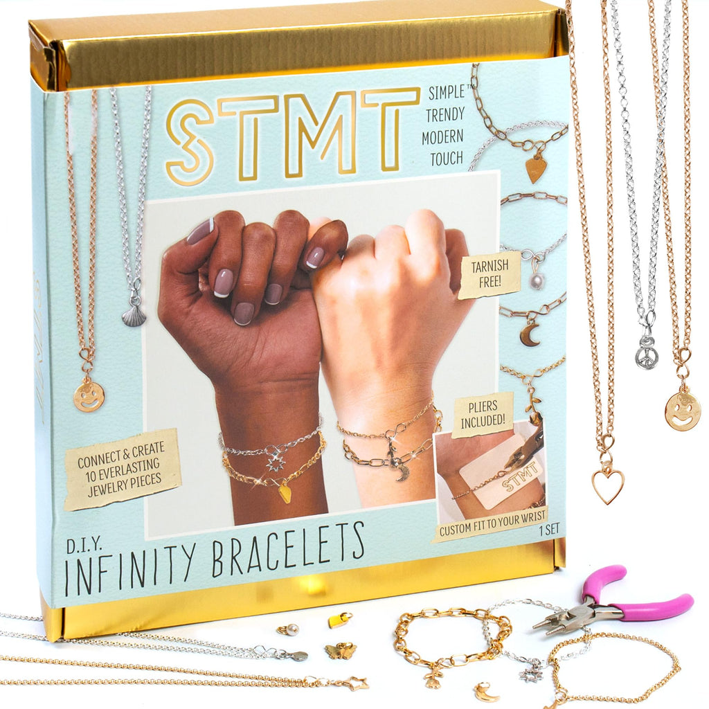 STMT D.I.Y. Hand Stamped , DIY Personalized Stamp Jewelry, Great Teenage Birthday Gift, Unique Handmade Jewelry & Name Plates, Bead Kits for Kids, Teens & Adults Ages 14+