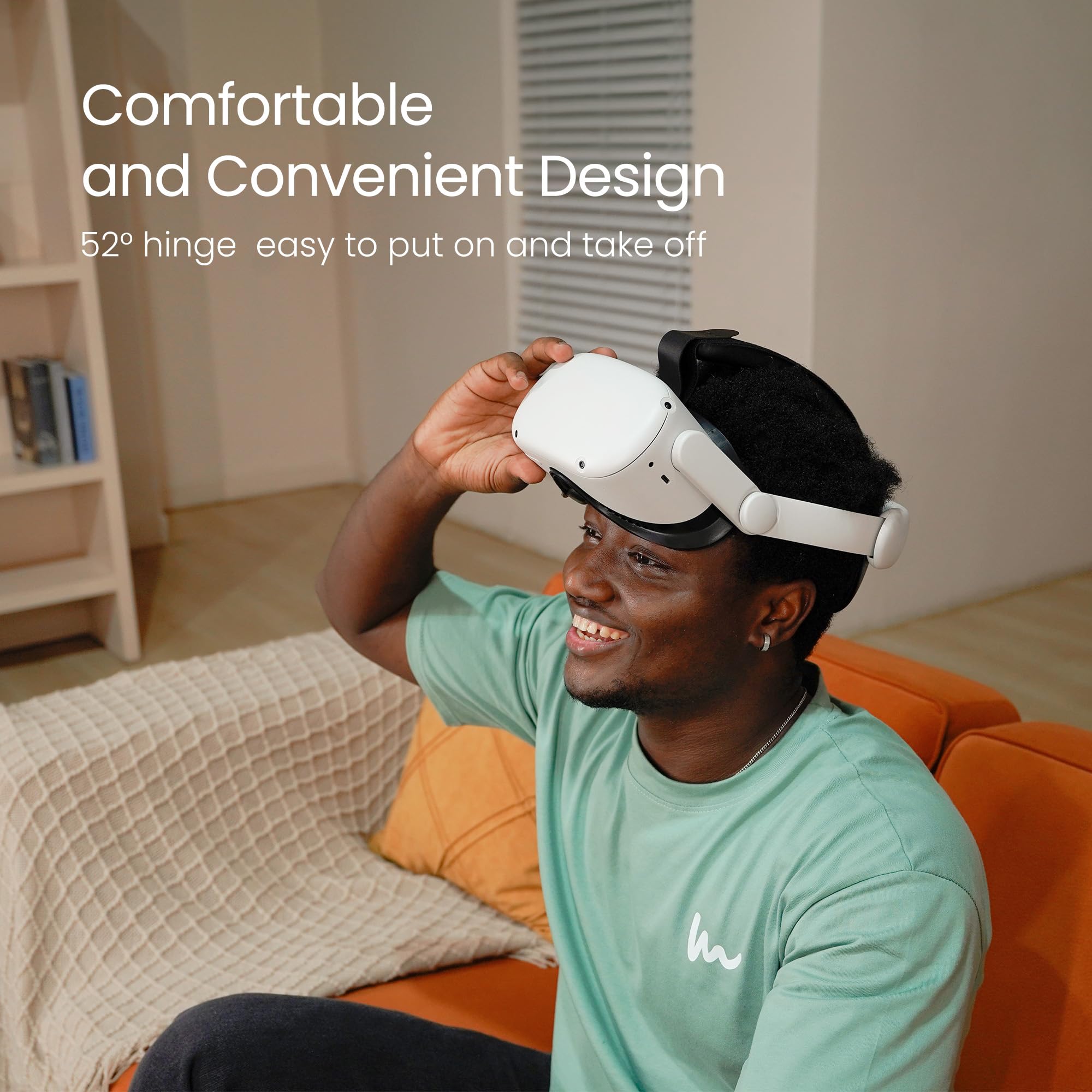 KIWI design K2 Comfort Head Strap Accessories Compatible with Oculus/Meta Quest 2, Elite Strap Replacement for Enhanced Support of VR Headset, NOT for Meta Quest 3/3S