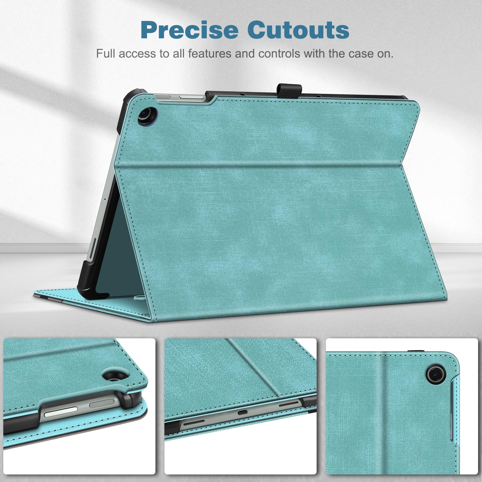 Fintie Case for Google Pixel Tablet 11 Inch 2023 Release, Multi-Angle Viewing Protective Stand Cover with Pocket & Pencil Holder Compatible with Charging Speaker Dock, Gray
