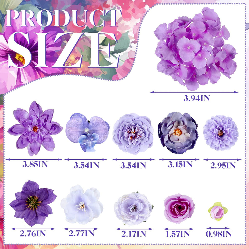 BBTO Flower Hair Clip Rose Hair Clips Barrettes for Women Flower Accessories Boho Bride Claw Clip Hairpin Brooch Pin Headpiece for Wedding(Beige Orange Series,21 Pcs)