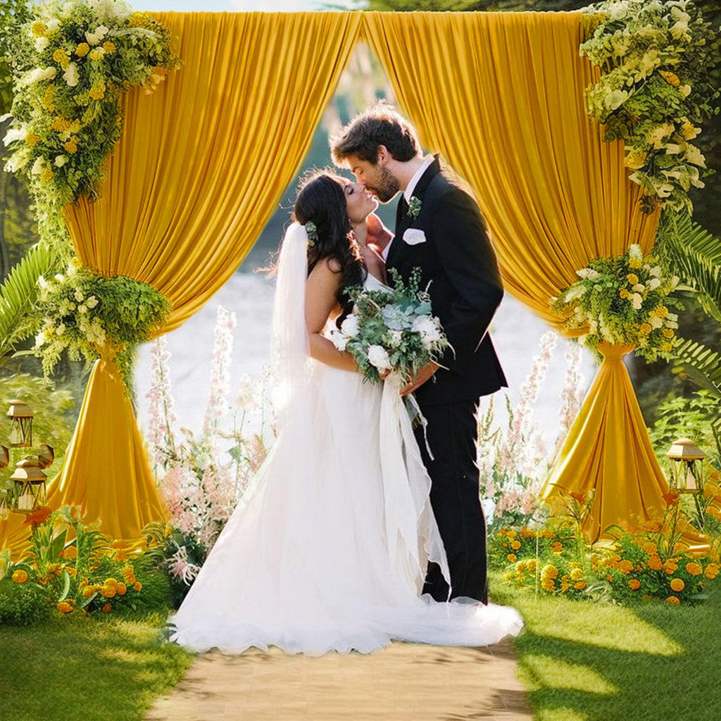 10 x 10 Feet Black A Backdrop Curtain for Partie, Background Curtains for Photoshoot, Birthday, Wedding, Halloween, Thanksgiving, Christmas, New Year Party Decorations 5Ft x 10Ft, 2 Panels