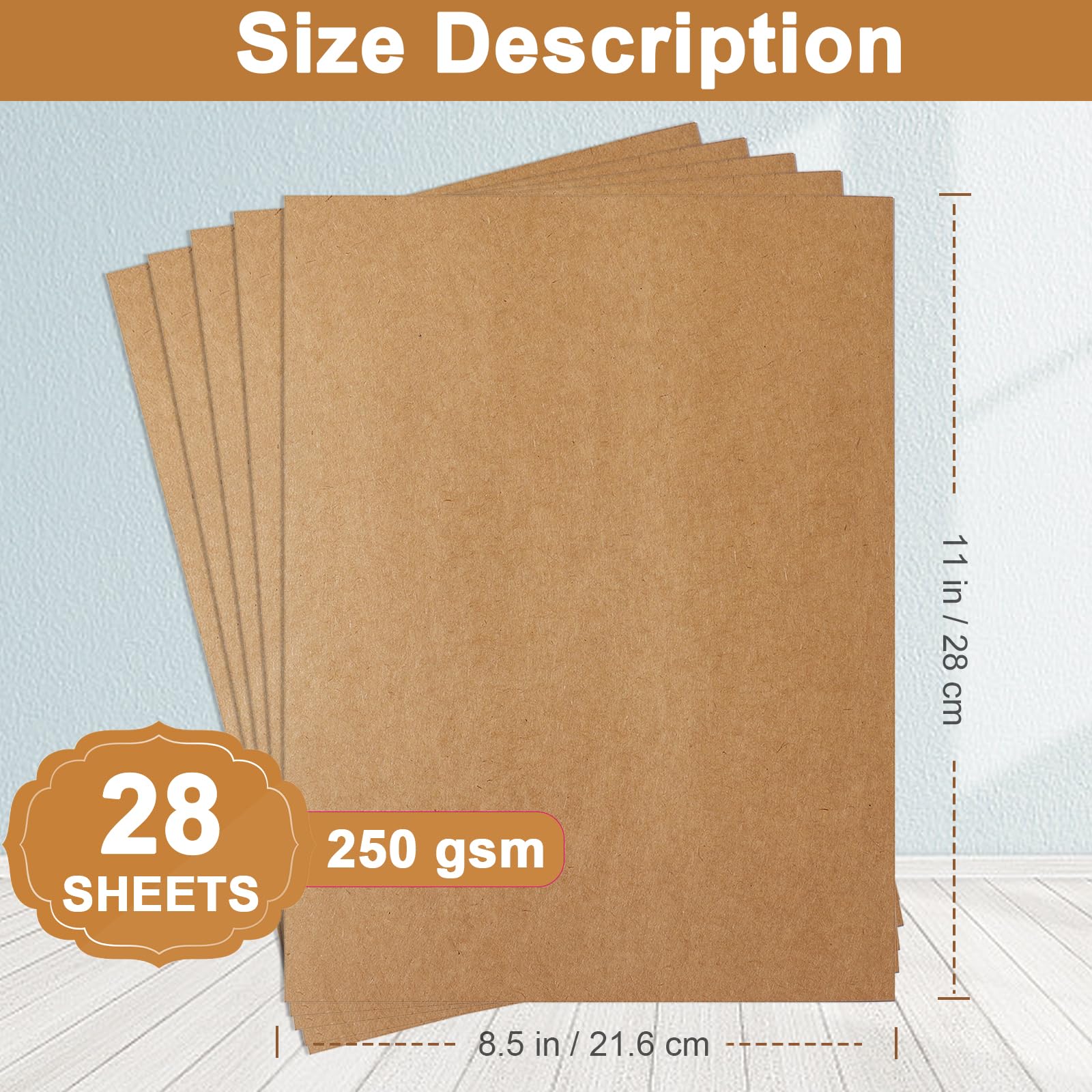 Silunkia 28 Sheets Black Cardstock 8.5 x 11 for Halloween, 250gsm/92lb Heavyweight Black Paper Card Stock for DIY Cards, Scrapbooking, Greeting Cards, Invitations, Party