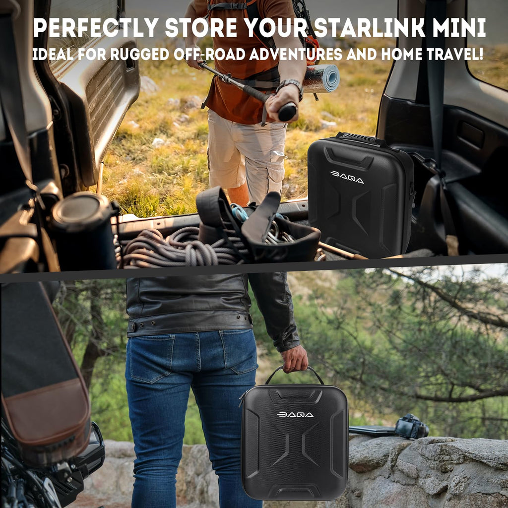 Ultra-Light Case for Starlink Mini – Waterproof, Shockproof EVA for Starlink Case Shoulder Star Link Bag with Dual Carry Options | Ideal Starlink Mini Accessories