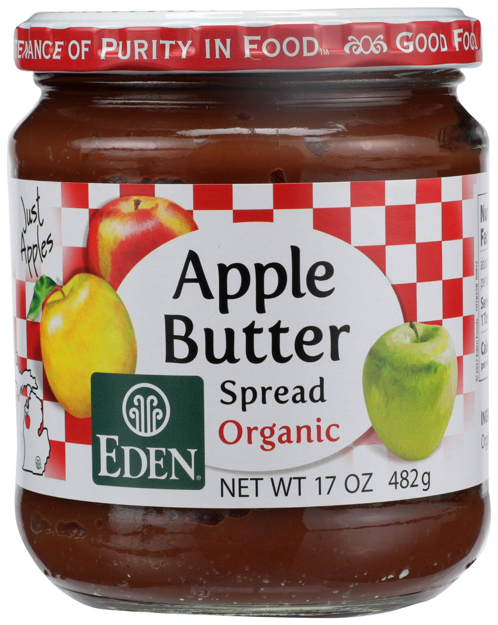 Eden Foods Organic Apple Butter, 17 OZ
