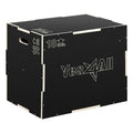 Yes4All 3 in 1 Non-Slip Wooden Plyo Box, Step Up Box for Workout, Plyometric Jump Box for Skipping, Jumping, Lunges, Squats, Dips