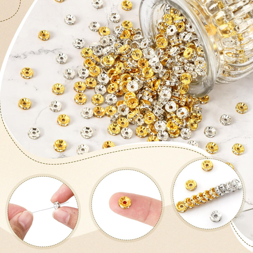 Augshy 700PCS White Letter Beads Alphabet Beads for Making DIY (6mm) | Premium Acrylic Cube Shape, Ideal Bracelets and Keychains, Large Hole Design for Easy Paracord Threading
