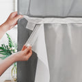 Barossa Design Fabric Snap-in Liner 70" W x 54" H - Hotel Style Removable Replacement Inner Liner, Machine Washable & Water Repellent - Black, 70x54