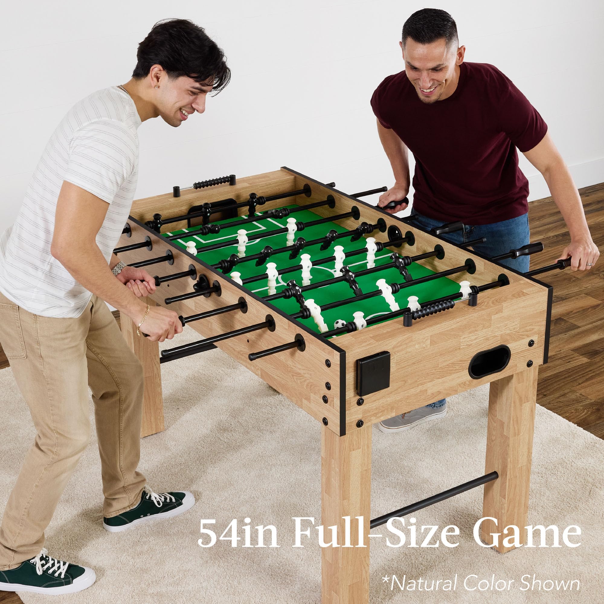 Best Choice Products Full Size 54 Inch Regulation Foosball Table for Home, Game Room - Includes 2 Balls, 2 Cup Holders