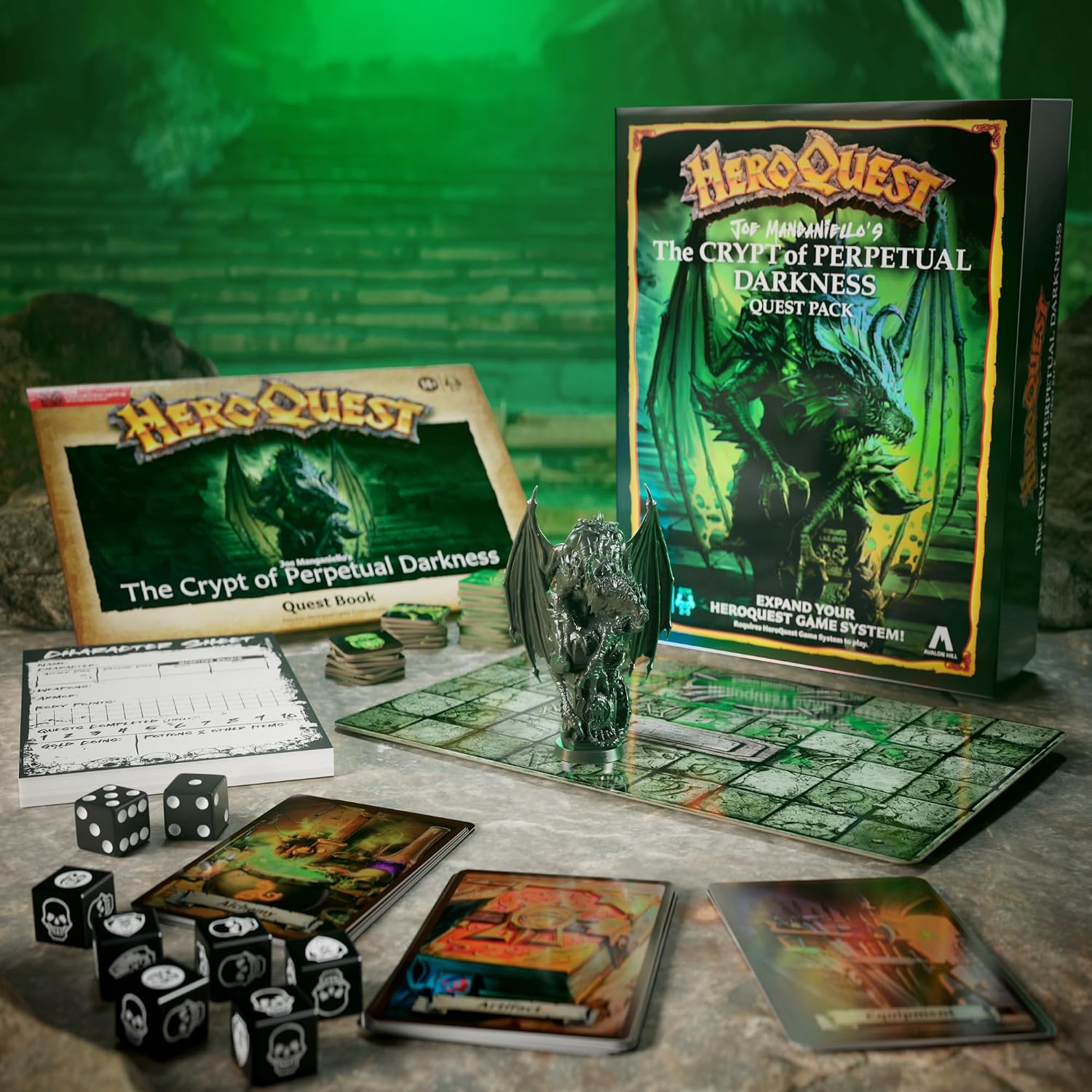 Avalon Hill HeroQuest Joe Manganiello’s The Crypt of Perpetual Darkness Quest Pack | Ages 14+ | 2 to 5 Players