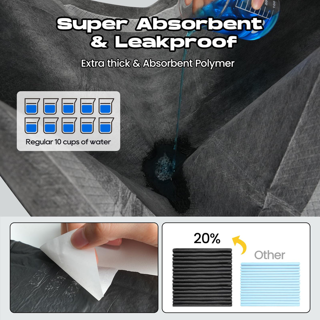 Puppy Pads 30 Count Small 22x22in Bamboo Training Pads Deodorizing Leakproof Quick Drying Dog Pee Pads Super Absorbent Disposable Pee Pads for Dogs Puppies, Doggie, Cats, Rabbits