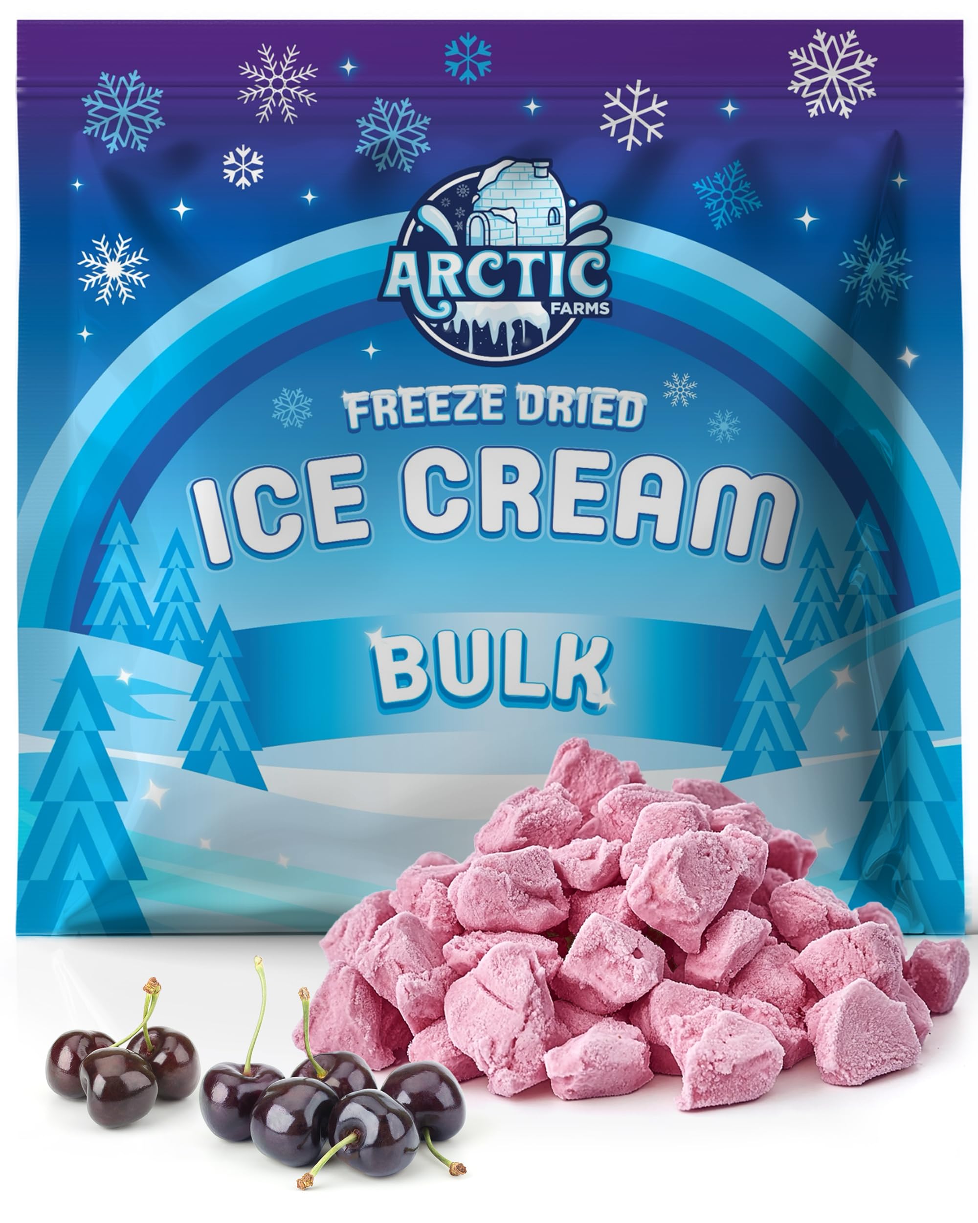Arctic Farms Freeze Dried Ice Cream Bits Bagged and Boxed - Does Not Melt (1lb, S'mores)