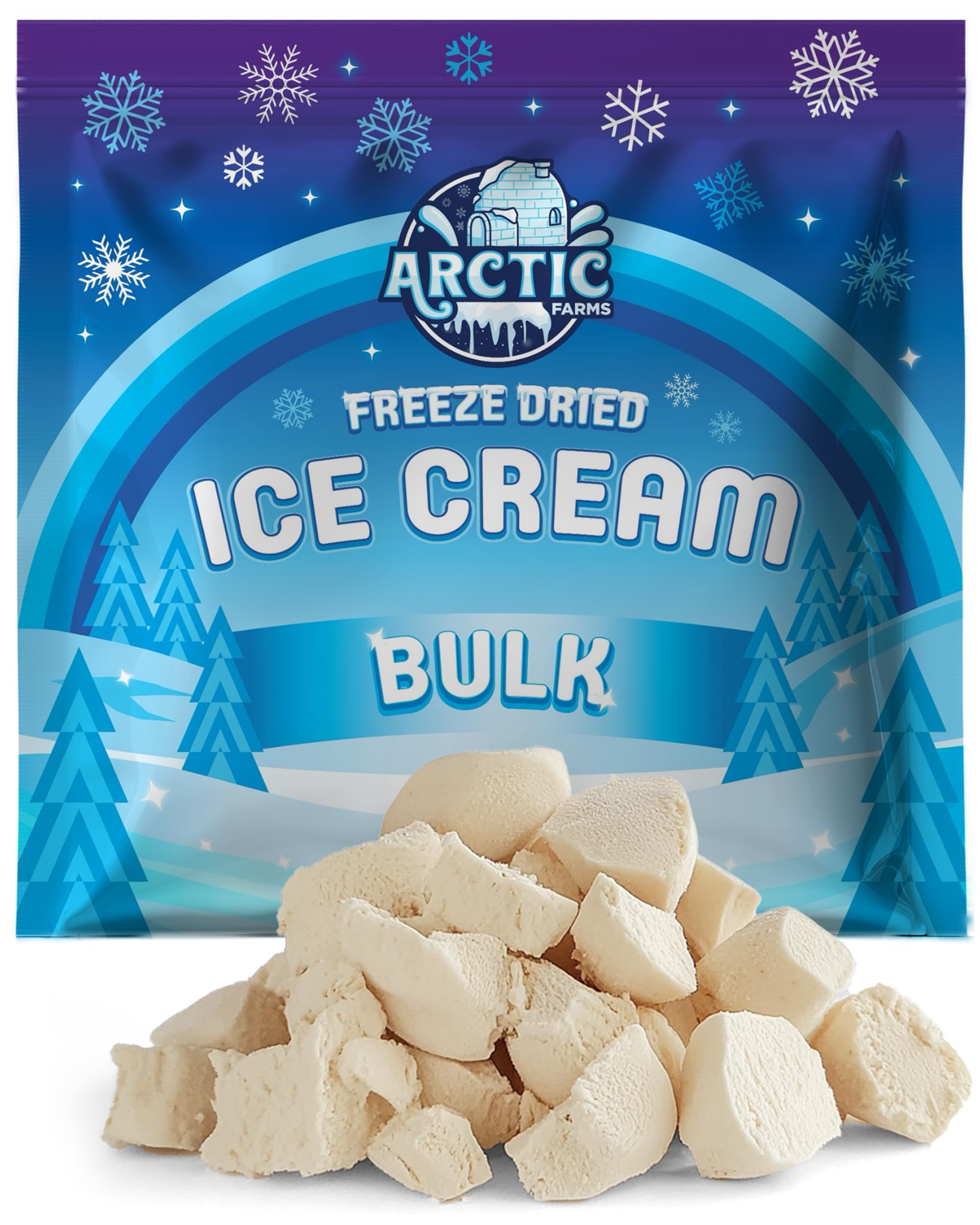 Arctic Farms Freeze Dried Ice Cream Bits Bagged and Boxed - Does Not Melt (1lb, S'mores)