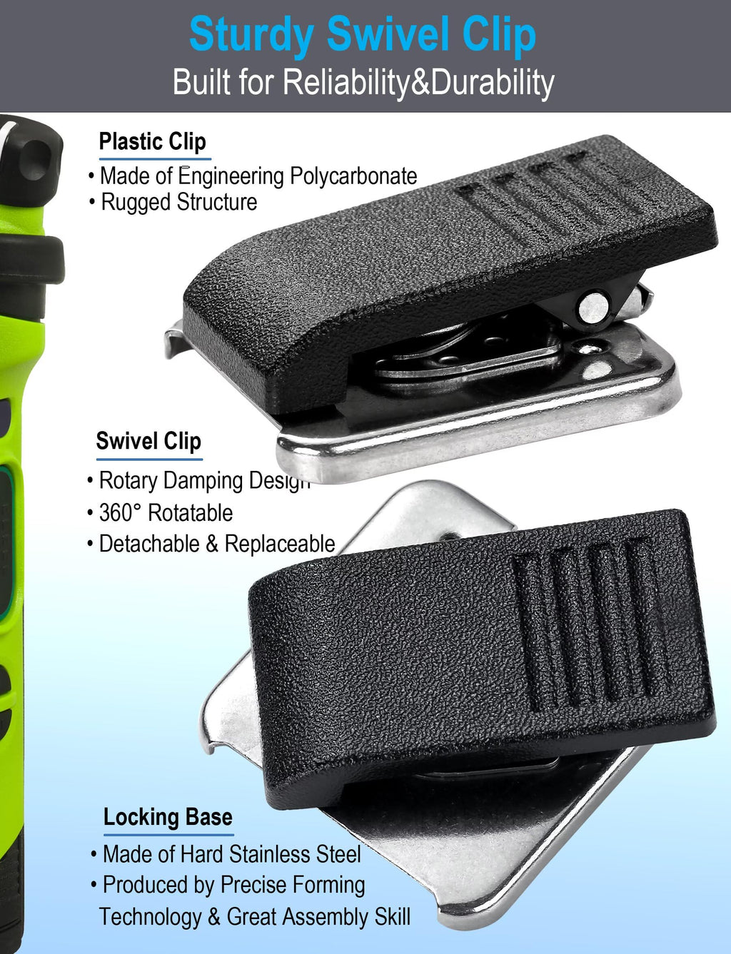 commountain Speaker Mic Compatible for Motorola Radios APX-6000 XPR-7550e APX-8000 (7000 4000) XPR-7350e (7580e 7380e 7550 7350) APX6000 APX7000 APX8000 XPR7550 XPR7550e, Shoulder Microphone