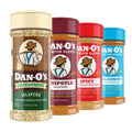 Dan-O's Cheesoning Block Seasoning Set, Small Bottles, 4 Pack, Includes Ranch Cheesoning, Red Pepper Cheesoning, Cheesoning, and Jalapeño Cheesoning Seasonings, Sugar Free, Zero Calorie, Use this Seasoning Kit in Pasta, Toppings or Sauce