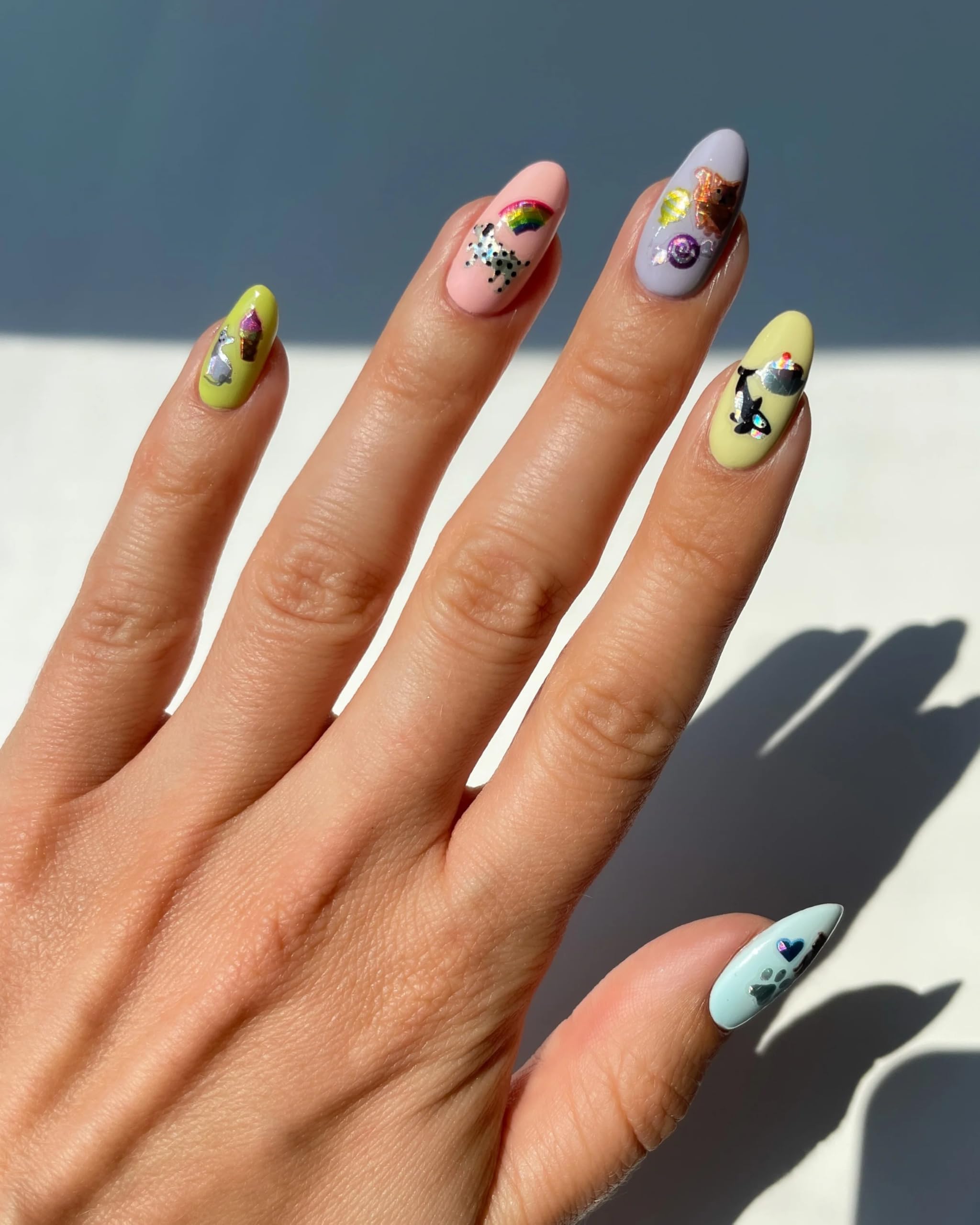 Deco Beauty 90s Baby - Super Thin & Easy-to-Apply Nail Art with The Cutest Designs - Durable & Long-Lasting Nail Art Stickers and Decals for Women, for DIY at-Home Manicures & Salon-Quality Nails