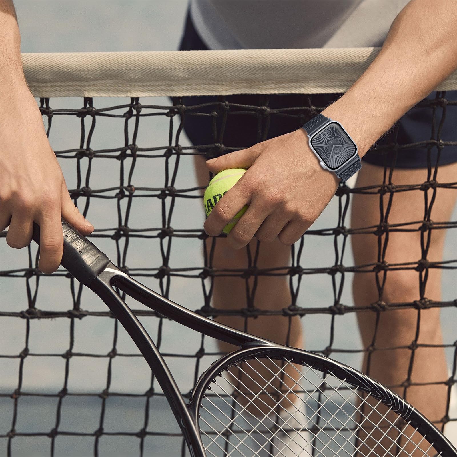 Nylon Sport Band Compatible with Apple Watch Band 38mm 40mm 41mm 42mm 44mm 45mm 46mm 49mm, Adjustable Breathable Women Men Braided Strap Loop for iWatch Series 11/10/9/8/7/6/5/SE Ultra 3/2/1