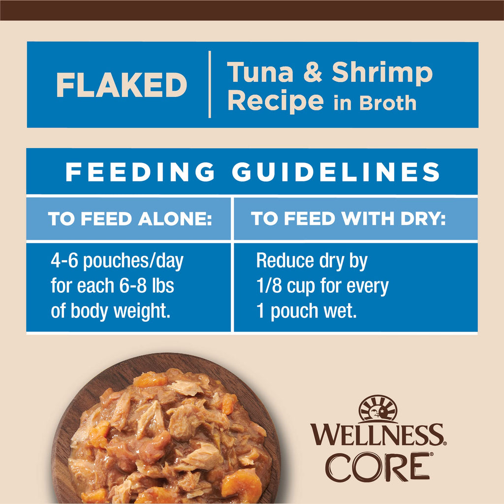 Wellness CORE Tiny Tasters Pate Adult Wet Cat Food, Natural, Protein Rich, Grain Free, Chicken Recipe, 1.75 oz, Pack of 12 Pouches