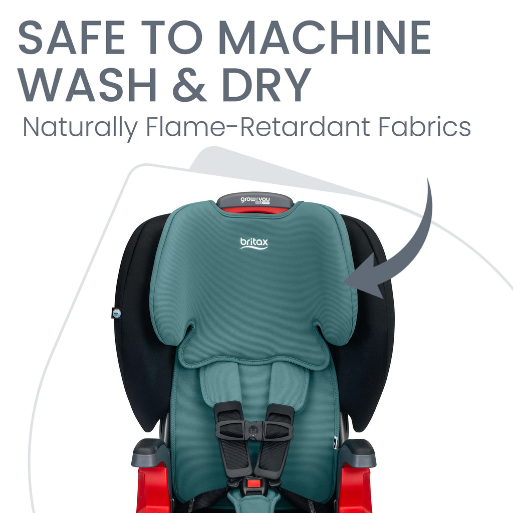 Britax Grow with You ClickTight Harness-2-Booster Car Seat, 2-in-1 High Back Booster, Black Contour
